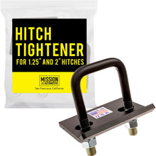 Mission Automotive Hitch Tightener for 1.25" and 2" Hitches - Heavy-Duty, Easy-Install, No-Rust - Made in The USA