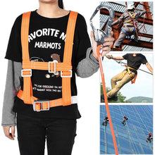Jadeshay Climbing Harness Outdoor Adjustable Safe Belts for Mountaineering Tree Climbing Outdoor Training Caving Rock Climbing Rappelling Equip Aerial Work Large Buckle 3m