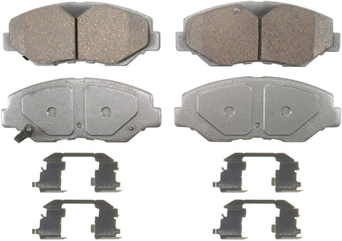 Wagner ThermoQuiet QC914 Ceramic Disc Pad Set With Installation Hardware, Front