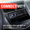 BOSS Audio Systems 612UA Multimedia Car Stereo - Single Din, No CD DVD Player, MP3, USB Port, AUX Input, AM/FM Radio Receiver Without 6 x 9 Inch Car Speaker