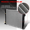 Replacement for 93-97 Jeep Grand Cherokee 4.0 AT OE Style Full Aluminum Core Radiator DPI 1396