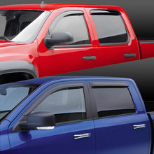 DNA MOTORING WVS-133 4pcs Window Vent Visor Deflector Rain Guard (Dark Smoke)