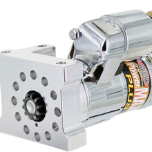 Powermaster 19112 Chrome Alternator (Mini Chevy & (Chevy Ram Jet 350 & 502) Stag Mating 168T Flywheel)