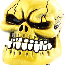 Lunsom Skull Shift Knobs Resin Shifter Head Most Car Transmission Shifting Stick Handle Fit Most Automatic Manual Vehicle (Green)