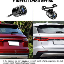 Niloghap HD 720P Backup Camera with 4.3'' Mirror Monitor for Cars,IR Night Vision with Dynamic Trajectory Guide Line Reverse Camera for Car Pickup Truck SUV RV Van