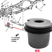 Front Differential Support Bracket Mount Frame Brace Axle Bushing Bush Compatible with Hummer 2006 2007 2008 2009 2010 H3 H3T 15773961 25872770 by 3mirrors