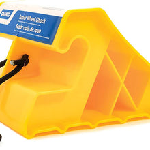 Camco Super Wheel Chock with Rope - Helps Keep Your Trailer in Place So You Can Re-Hitch - (44475)
