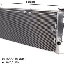 2 Row Core Racing Aluminum Performance Radiator Replacement For Dodge Ram 2500 3500 5.9L DIESEL ENGINE 1994-2002