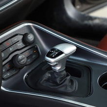 Voodonala for Challenger Gear Shift Knob Cover Trim Accessories for Dodge Challenger Charger 2015 up (Silver)