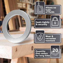 15pcs Oil Drain Plug Crush Rubber Washer Gasket Black Seal – 12mm Replacement for Buick/Cadillac/Chevrolet/GMC/Hummer/Oldsmobile/Pontiac/Saturn - OEM 12616850 Fits for GM 1975-2021 by AUTOMAJOR