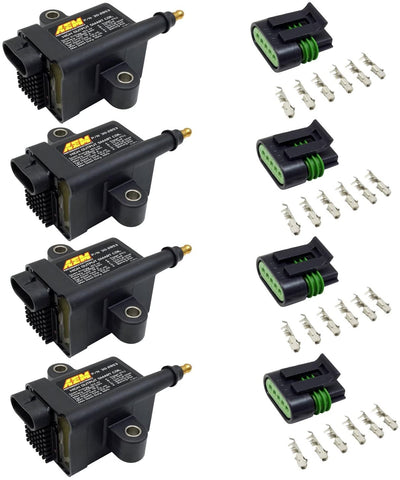AEM 30-2853 High Output IGBT Inductive Smart Ignition Coil Universal SET OF 4