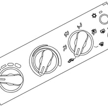 ACDelco 15-72885 GM Original Equipment Heating and Air Conditioning Control Panel with Rear Window Defogger Switch