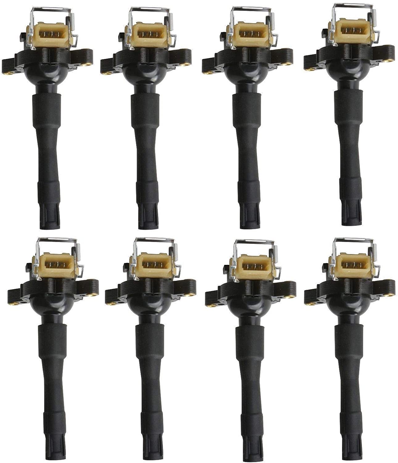MOSTPLUS Ignition Coils UF-300 UF-354 97-05 Compatible for BMW 540I 740I 740IL Z8 Base 4.4i Bentley Arnage Land Rover Range Rover V8 (Set of 8)