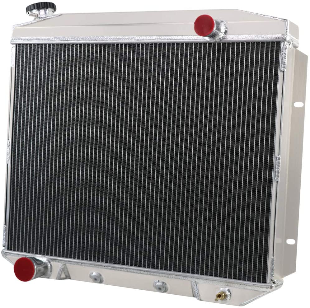 CoolingSky 3 Row All Aluminum Radiator for 1957-59 Ford&Mercury Fairlane Ranchero Victoria Multiple V8 Models - Direct Replacement