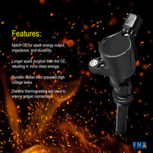 ENA Ignition Coil compatible with Ford F-150 F150 Econoline Super Duty Excursion Expedition F53 Lobo Mustang Grand Marquis Lincoln Town Mercury Mountaineer 4.6L 5.4L 6.8L 60-1000 F523 C566