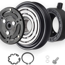 AC COMPRESSOR CLUTCH KIT (4 GROOVE PULLEY, BEARING, COIL, PLATE) FOR Subaru Legacy 2005-2009 4cyl 2.5L