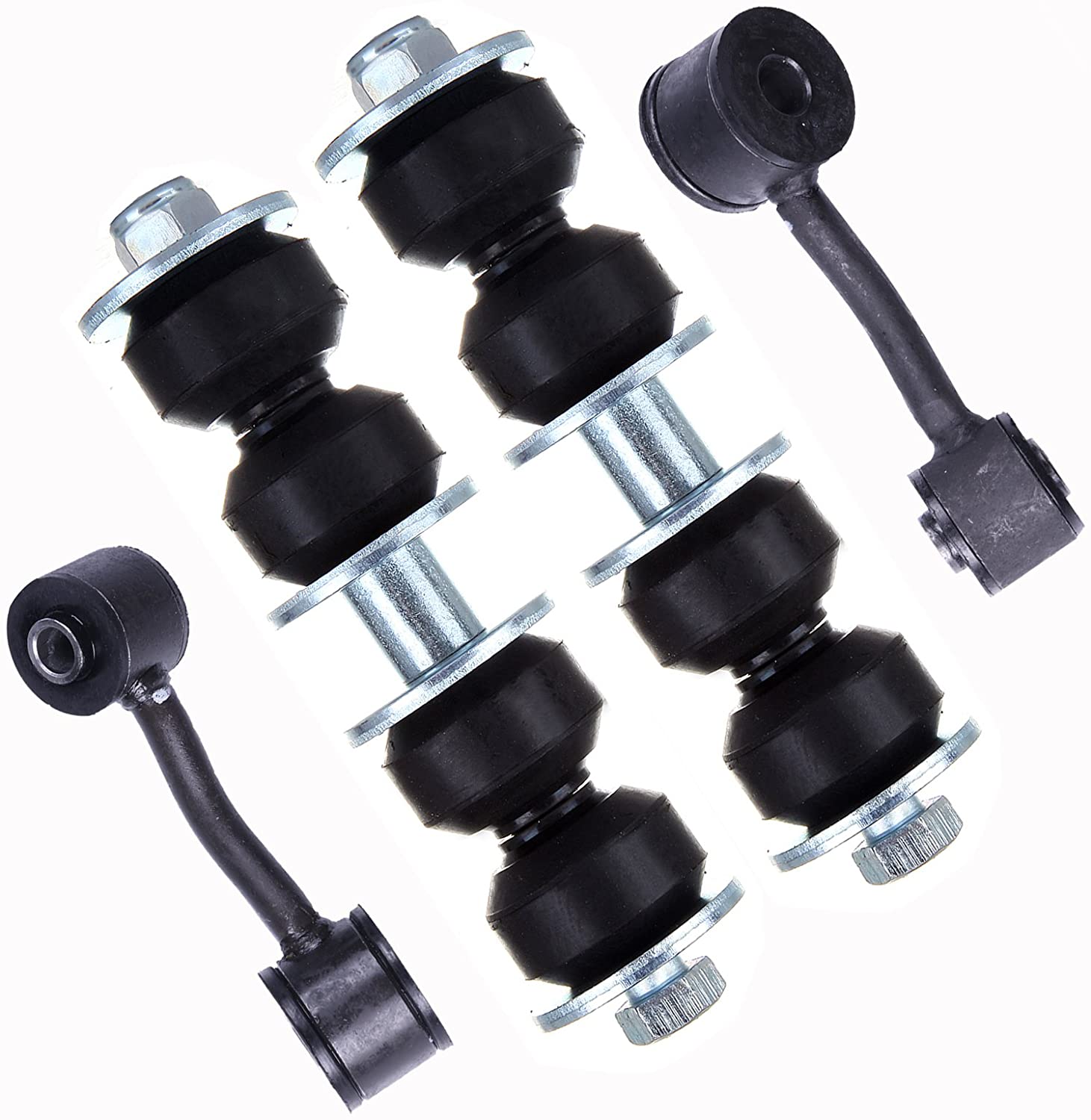 SCITOO 4pcs Suspension kit - 2 Front Sway Bar End Link 2 Rear Sway Bar End Link - Driver&Passenger Side For Chevrolet Classic Malibu For Oldsmobile Alero Cutlass For Pontiac Grand Am