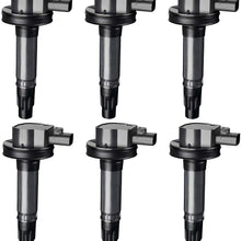 Ignition Coil 6-Pack Compatible with Ford F150 Edge Flex Explorer Fusion Mustang Taurus - Lincoln MKS MKT MKK MKZ - Mazda 6 CX-9 Mercury Sable V6 3.7L 3.5L