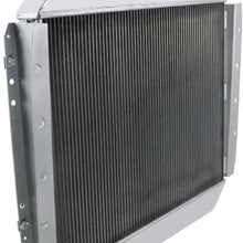 Primecooling 56MM 3 Row Core Aluminum Radiator for Ford F100 F150 F250 F350 Truck Pickup 1966-79 /Bronco V8 1978-79