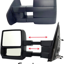Spieg FO1321368 Telescopic Towing Mirror Replacement for FORD F-150 2009 - 2014 Manual Non-Heated (Passenger Side)