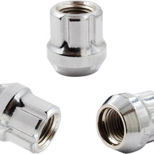 Wheel Accessories Parts Set of 20 Bulge Acorn Open End Chrome Small Diameter Lug Nut Full Set (M14x1.50)