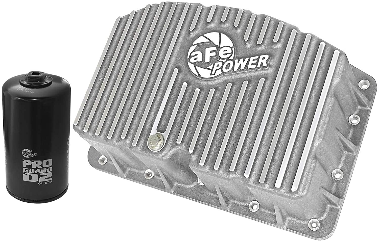 Pro Series Engine Oil Pan Black W/Machined Fins