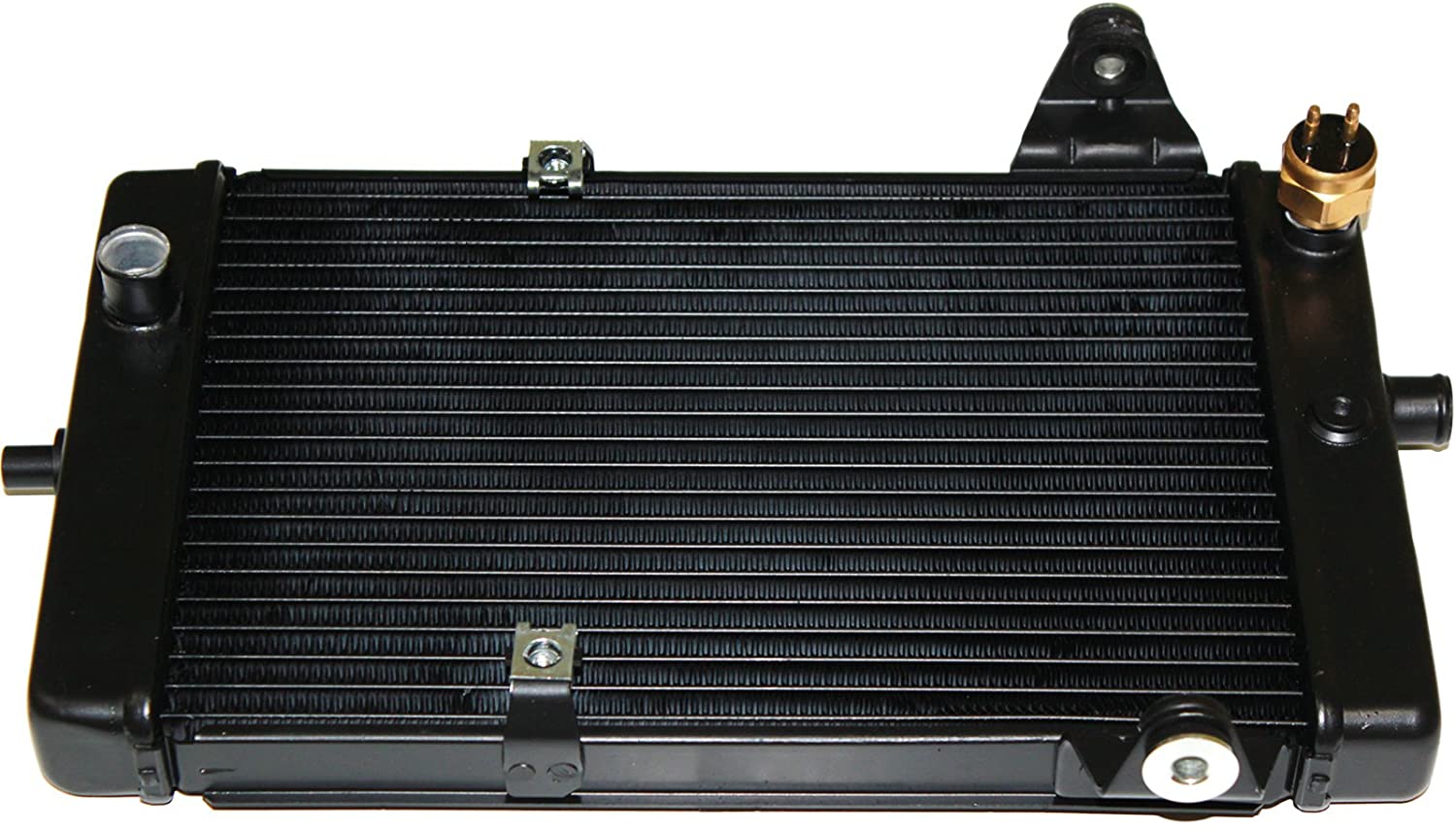 Caltric Radiator With Sensor Compatible With Kawasaki 700 Kfx700 Kfx-700 Ksv700 2004-2009