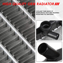 Replacement for Chevy Trailblazer/GMC Envoy Black 1-5/16 inches Inlet OE Style Aluminum Replacement Racing Radiator