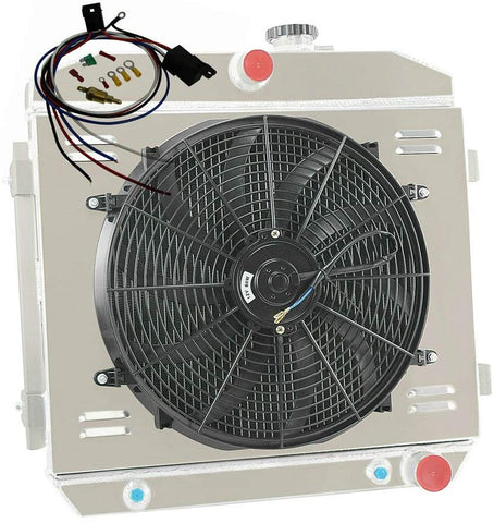 OzCoolingParts 4 Row Core Aluminum Radiator + 2 x 10