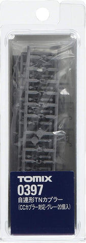 TOMIX N scale Automatic type TN coupler CC coupler Gray 20 pieces Immigration 0397 Rail transport modelling Supplies
