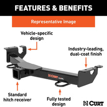CURT 31433 2-Inch Front Receiver Hitch, Select Jeep Wrangler JK