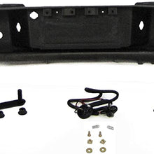 REAR BUMPER Painted Ebony Black FULL ASSY WITH SENSOR HOLE FO1103167