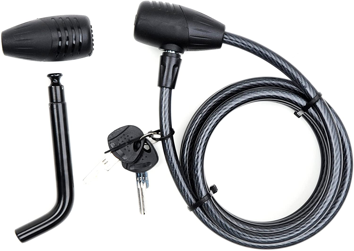 Hollywood Racks Bike Rack Keyed Locking Cable and Hitch Lock (2-Inch Receiver)