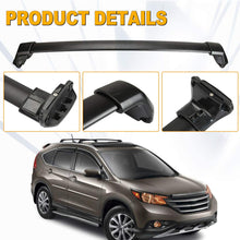 AUXMART 2 Pcs Roof Rack Cross Bars Crossbars Compatible for Honda CR-V 2002 2003 2004 2005 2006, OE Style Aluminum Rooftop Rail Bars Luggage Rack Cargo Carrier (Black)