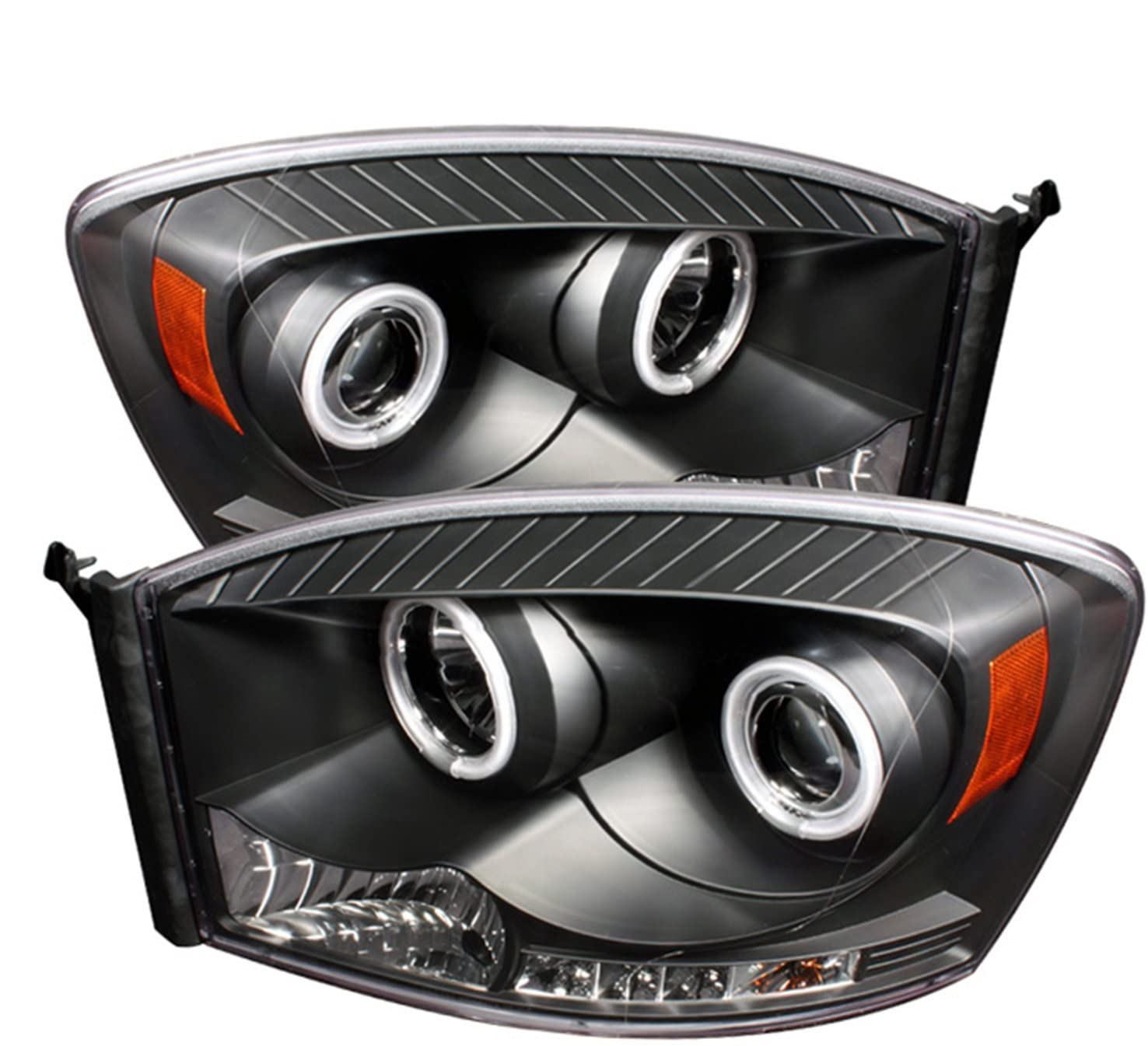 Spyder Auto 5030061 CCFL Halo Projector Headlights Black/Clear