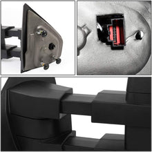 Pair Black Manual Telescoping Folding w/LED Turn Signal Rear View Side Towing Mirrors Replacement for Ford F150 04-14