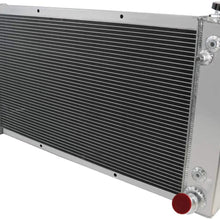 OzCoolingParts 3 Row Core Aluminum Radiator + 2 x 12" Fan w/Shroud Kit for 1967-1972 68 69 70 71 Chevy C10 C20 K10 K20 K30 Pickup Trucks and GMC More Models