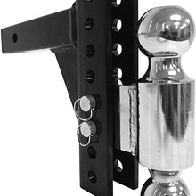 MaxxHaul 70380 Black/Chrome Adjust Dual Ball Mount