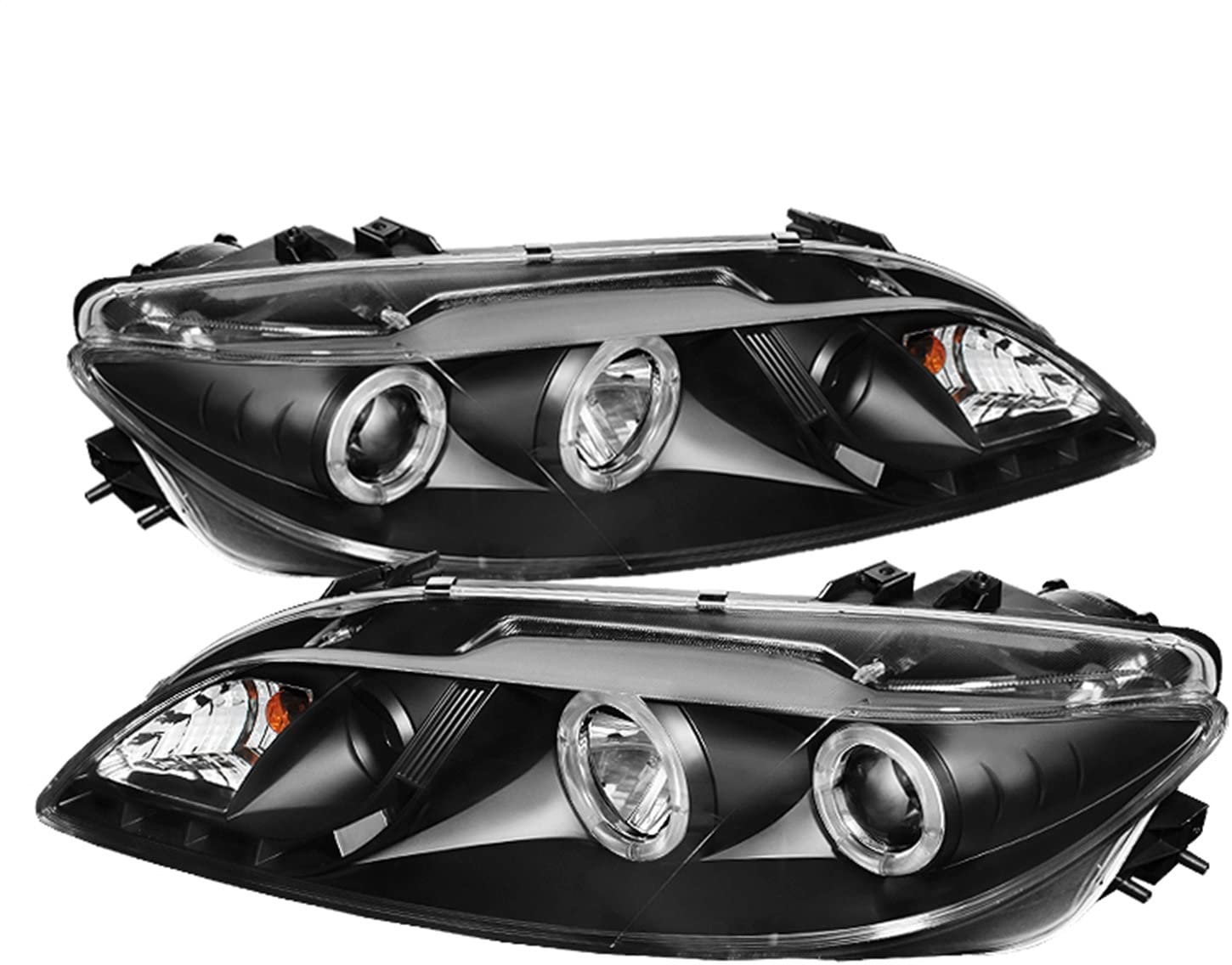Spyder Auto 5042538 LED Halo Projector Headlights Black/Clear
