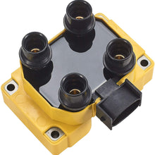 ENA Heavy Duty Ignition Coil Pack of 2 compatible with 89-03 Ford Escort Ranger Mazda 626 B2500 Mercury Cougar Mountaineer 1.9L 2.0L 2.3L 2.5L 4.6L 5.0L