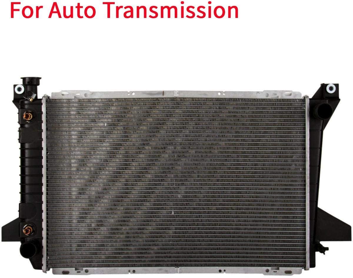 YHA AT Radiator Assembly with Oil Cooler Compatible with 85-96 Bronco F150 F250 F350 5.0L 5.8L CU1453