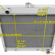 Champion Cooling, 3 Row All Aluminum Radiator for Plymouth Dodge Cars, CC526
