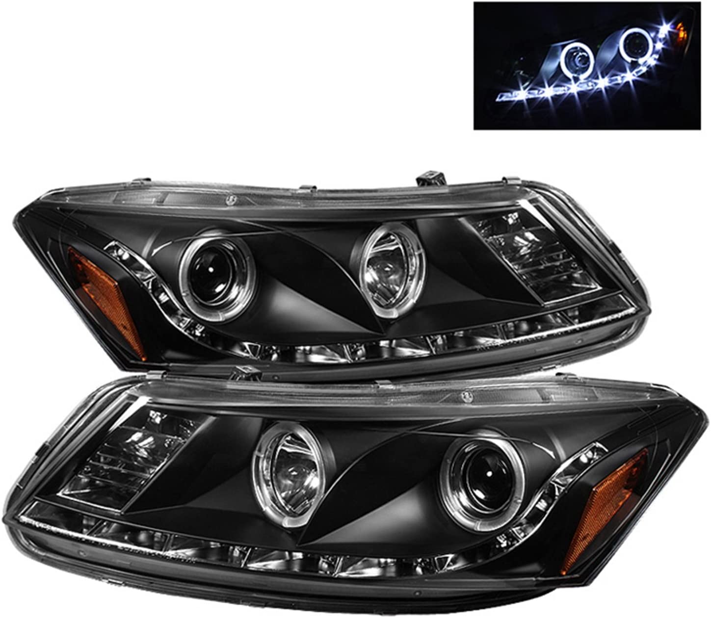 Spyder Auto 444-HA08-4D-HL-BK Projector Headlight