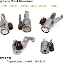 U140E Transmission 5 Piece Shift Solenoid kit for Toyota Camry Corolla Estima Highlande Lexus ES300 3.0L RX 6 5.7L U241 U240E 35240-32010 35290-21010