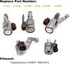 U140E Transmission 5 Piece Shift Solenoid kit for Toyota Camry Corolla Estima Highlande Lexus ES300 3.0L RX 6 5.7L U241 U240E 35240-32010 35290-21010