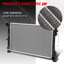 Replacement for Mercedes-Benz C-Class W203 SLK 1-5/16 inches Inlet OE Style Aluminum Direct Replacement Racing Radiator