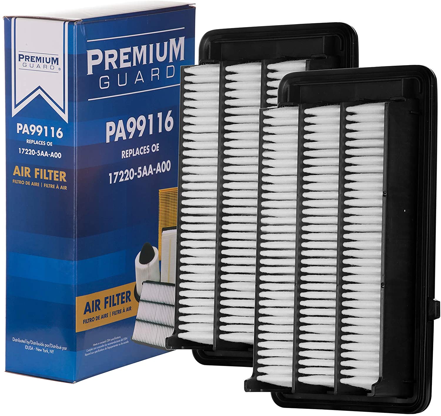 PG Kit Engine Air and Cabin Filter AC1166080| Fits 2016-19 Honda Civic, 2017-19 CR-V