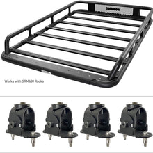 Go Rhino! 5910000T SRM Series Roof Rack Mount Kit Textured Black Drilling Required SRM Series Roof Rack Mount Kit