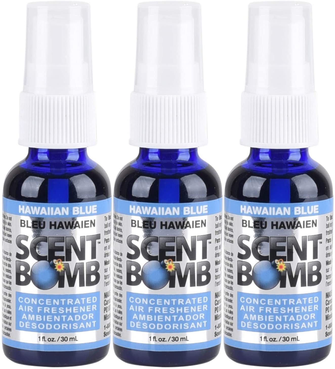 Scent Bomb Air Freshener: Hawaiian Blue (3 Pack)
