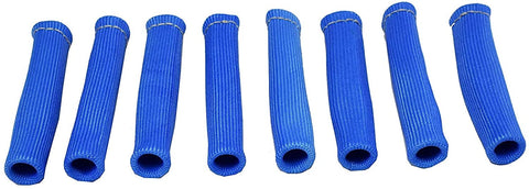 A-Team Performance Spark Plug Wire Boot Heat Shield Rated up to 1,200 Degrees Protector Sleeve Braided Cover Compatible with Car Truck Hot Rod Street Rod Race Car SBC BBC SBF BBF 6